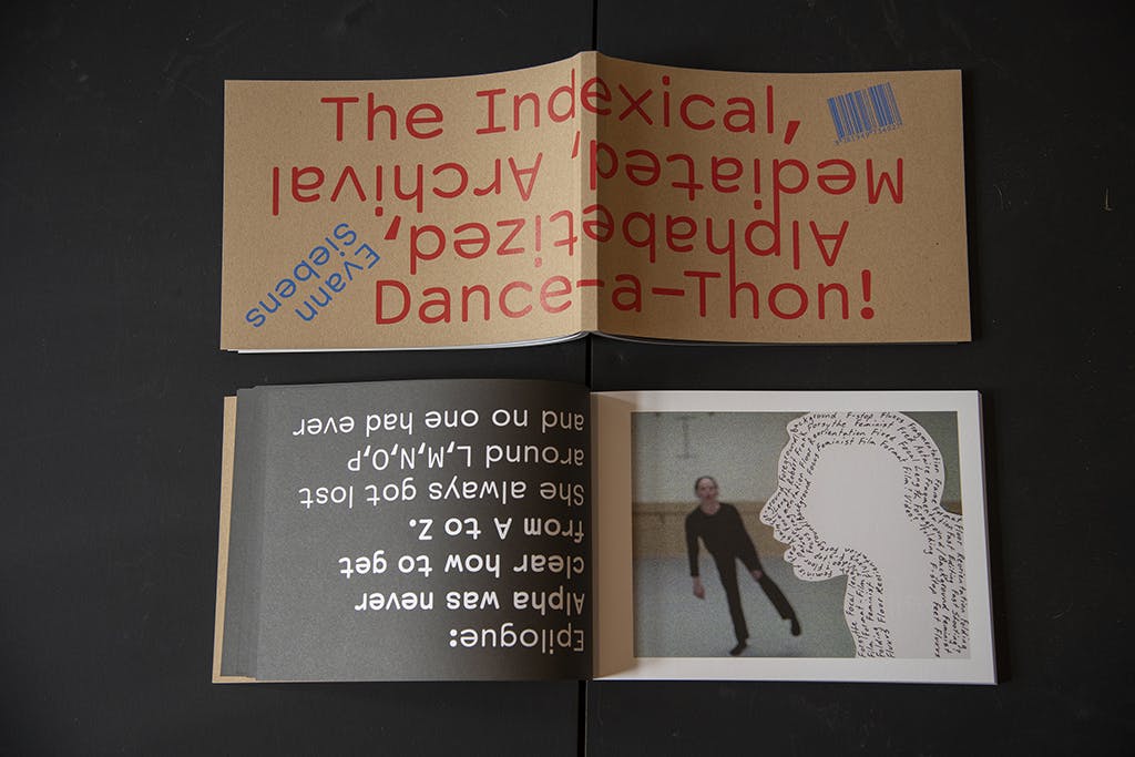 The Indexical, Mediated, Archival, Alphabetized Dance-A-Thon book, published 2019