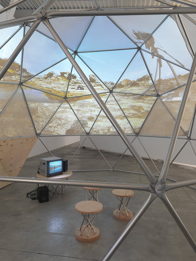 Geodesic Dome Installation, photo by Rachel Topham, Belkin Gallery, Vancouver 2019